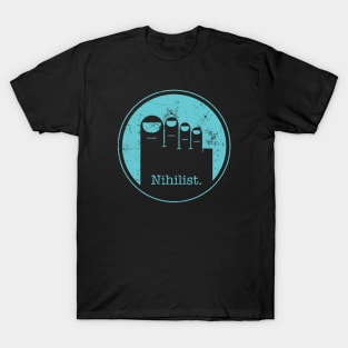 The Big Lebowski - Minimalist Nihilist Blue T-Shirt